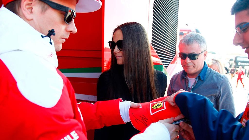Minttu Virtanen ja Kimi Räikkönen