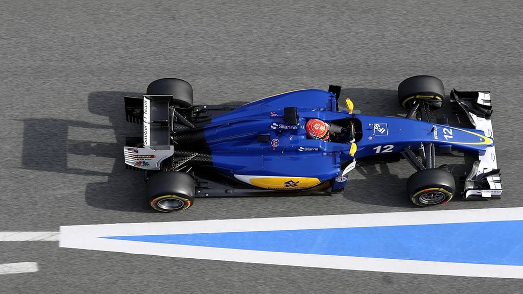 Felipe Nasr testeissä Barcelonassa