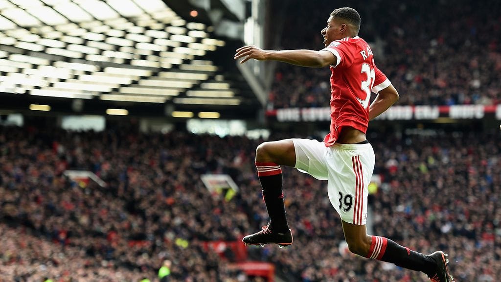 Marcus Rashford on Old Traffordin uusi suosikkipoika.