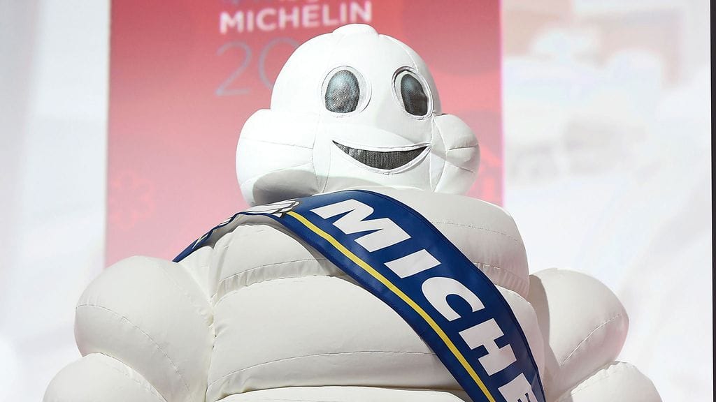 Michelin-ukko sai jälkeläisen. Kuvituskuva.