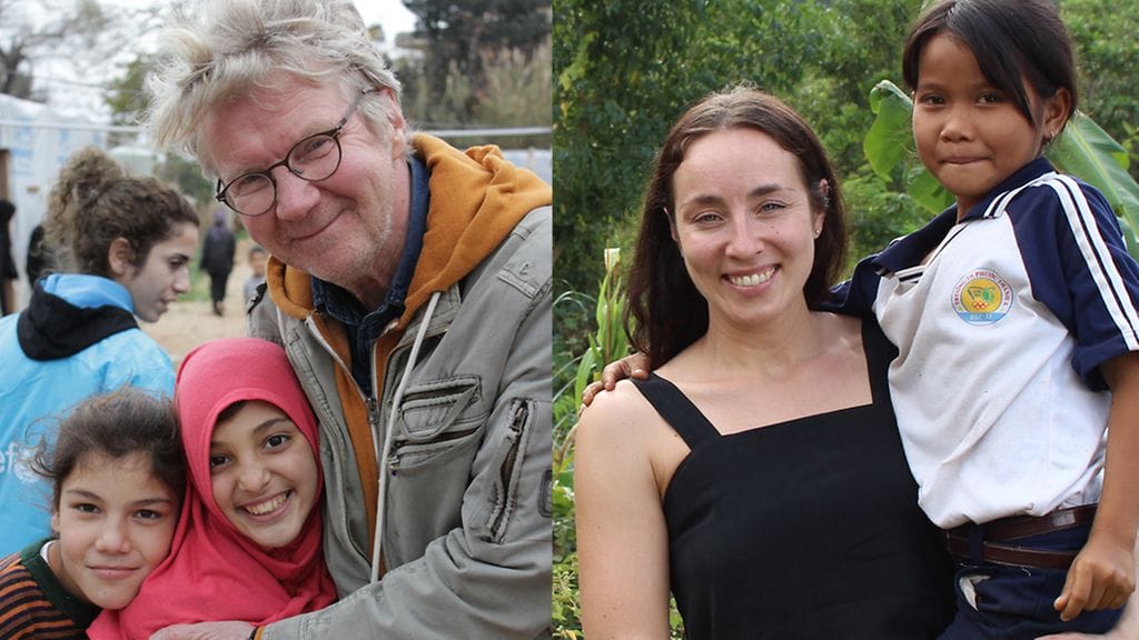 Pirkka-Pekka Petelius ja Anni Hautala ovat Unicefin lähettiläitä.