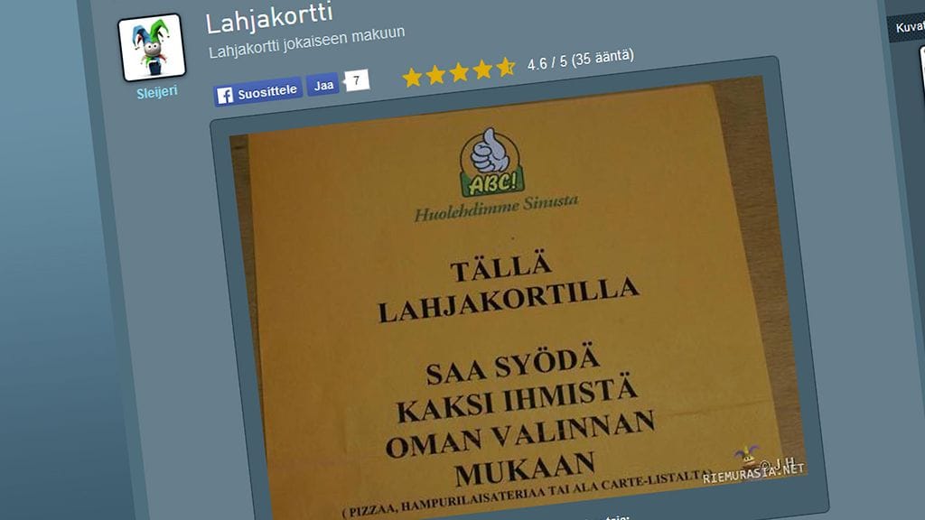 Lahjakortti 2008