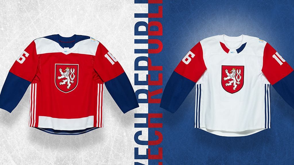 Keskiviikkona julkistetut Tshekin World Cup -paidat.