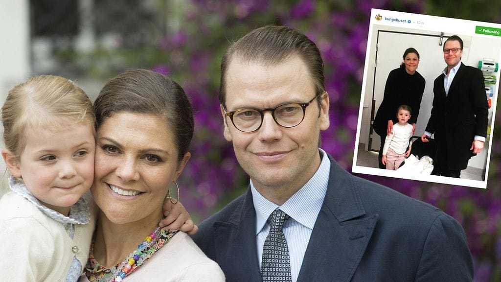 Kuningasperhe kasvoi uudella jäsenellä eilen keskiviikkona. Pieni kuva Instagramista.