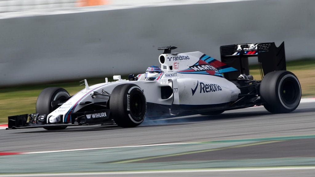 Valtteri Bottas Williasm-auton ratissa.