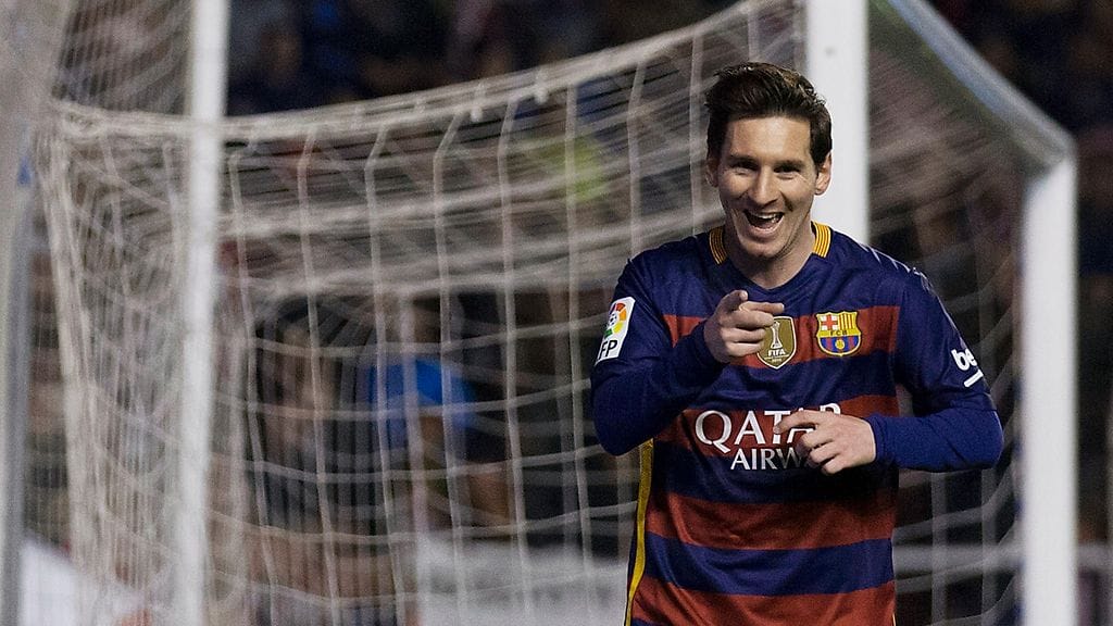 Lionel Messi juhli torstaina hattutemppua.