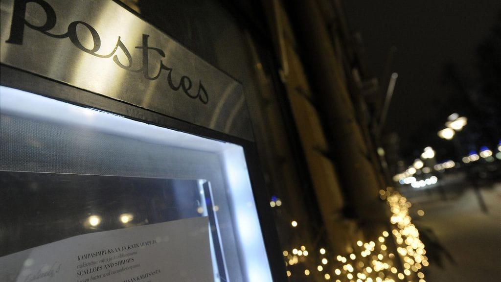 Postres lopetti Helsingissä, mutta teki paluun Porvooseen. Kuva Helsingin Postres-ravintolasta vuodelta 2012.