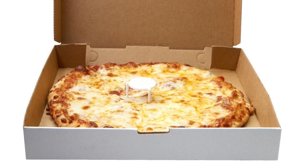 "Pizza saver" pitää huolta pizzastasi.