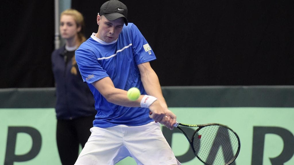 Eero Vasa debytoi sunnuntaina Davis cupissa.