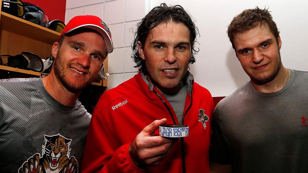 Jonathan Huberdeau, Jaromir Jagr, Aleksander Barkov