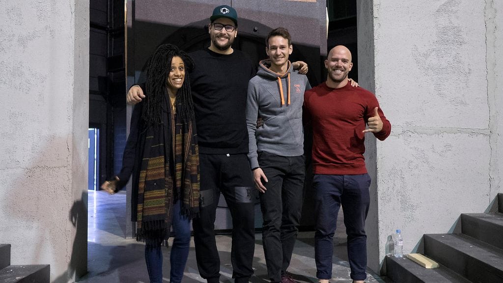 Iron Sky The Coming Race: Lara Rossi, Timo Vuorensola, Vladimir Burlakov ja Kit Dale 2016