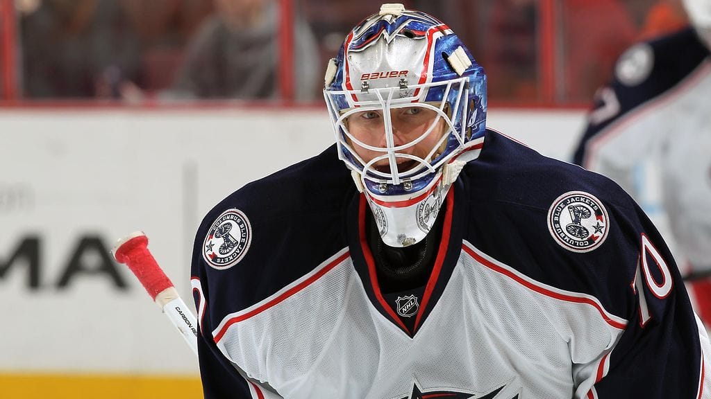 Joonas Korpisalo pelasi tällä kaudella 31 NHL-ottelua Columbuksen paidasssa.