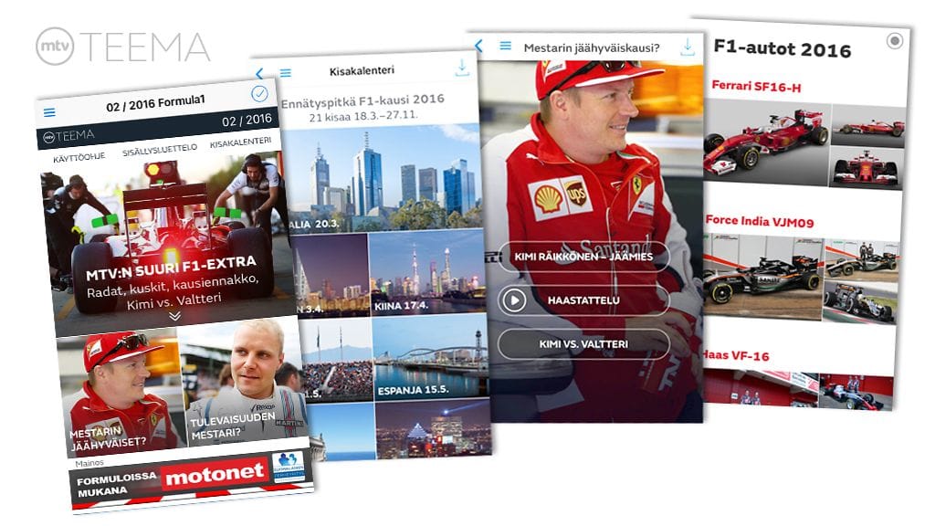 MTV Teema, F1