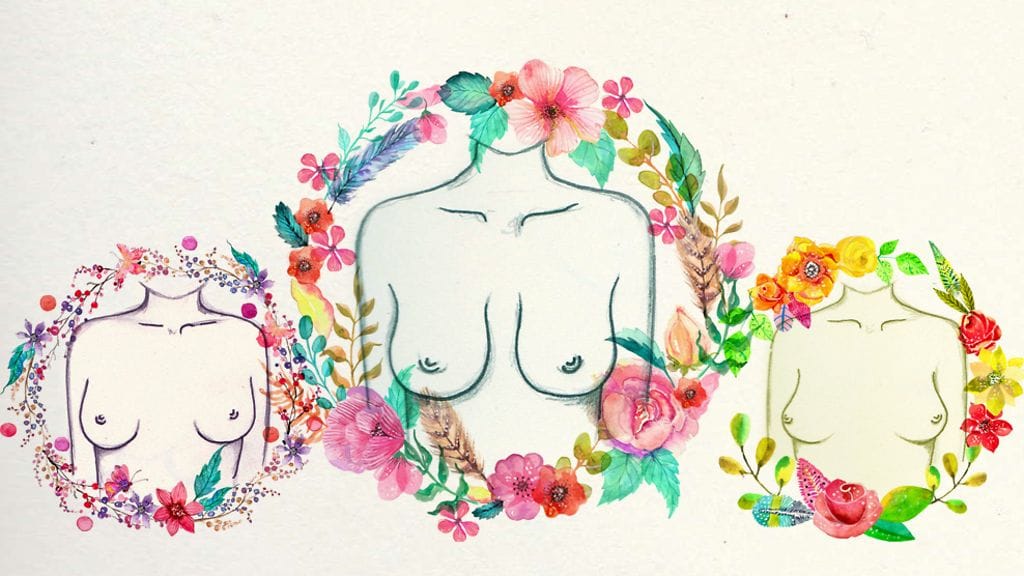 Ei ainoastaan koossa, myös rintojen muodossa on eronsa.