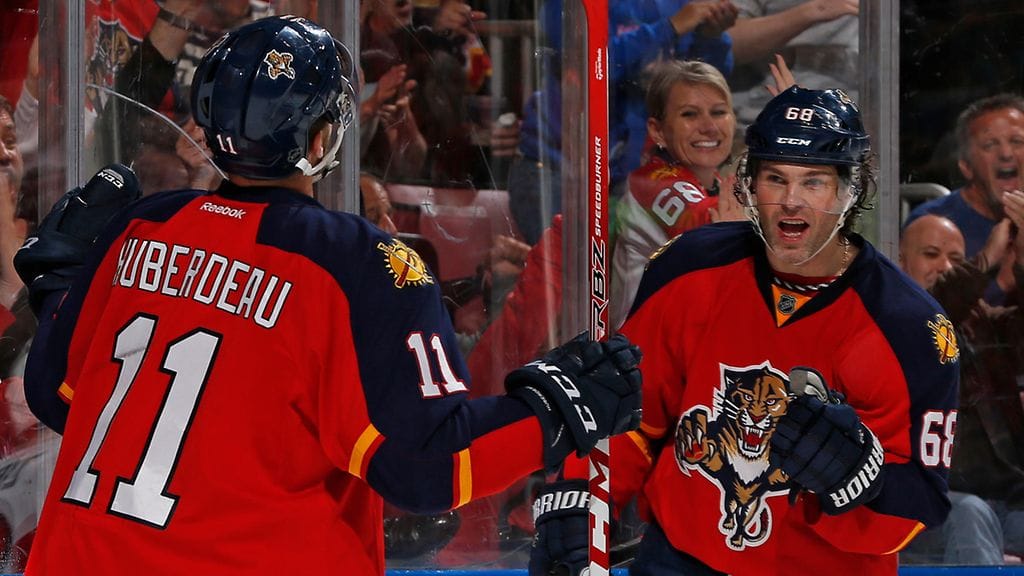 Jaromir Jagr tuulettamassa, jälleen kerran.