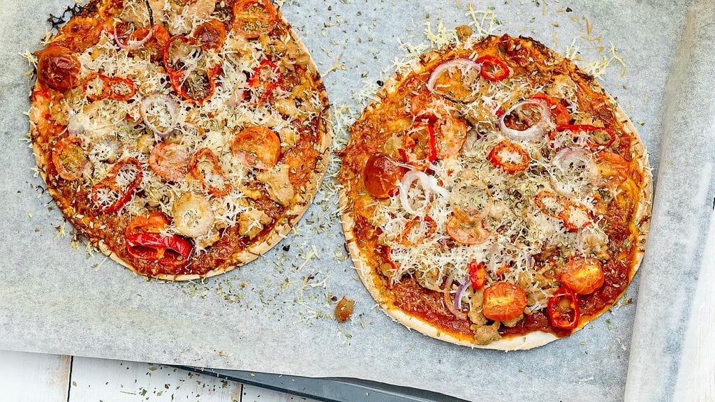 Tortillapizzat maistuvat koko perheelle.