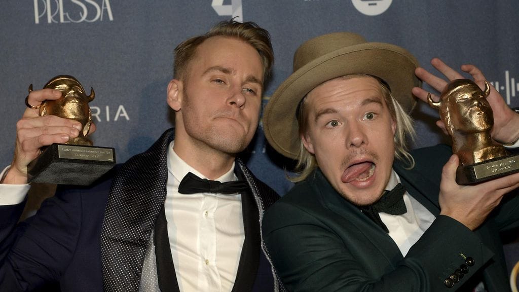 Jare ja VilleGalle Emma-voittajat 11.3.2016