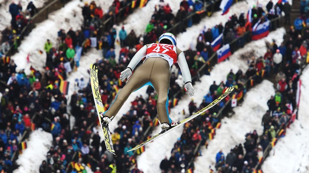 Norjan Kenneth Gangnes Titisee-Neustadtissa lauantaina.