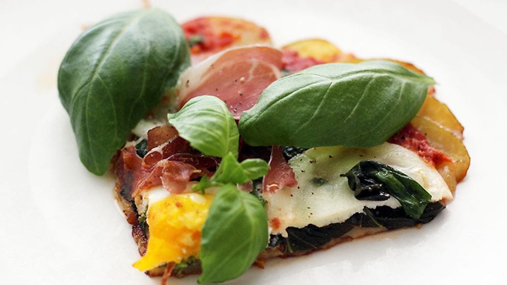 Hittipizzan pohja syntyy perunasta.