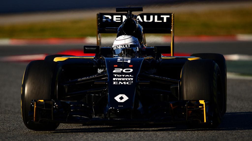 Kevin Magnussen testeissä Barcelonassa