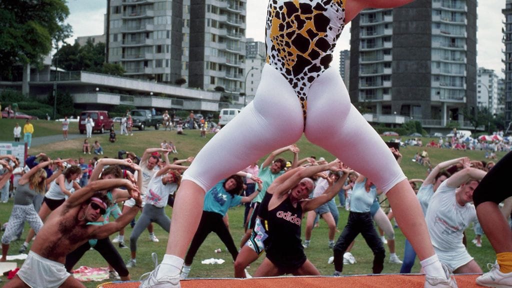 Puistojumppaa Kanadassa 1987.