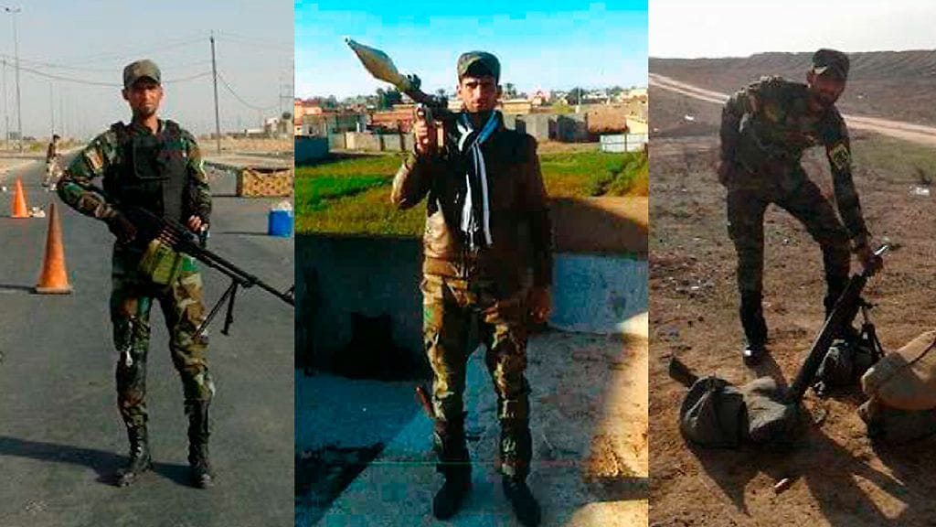 Sotarikoksesta tuomittu 29-vuotias osallistui Isisin vastaisiin taisteluihin Irakissa vuosina 2014-2015. Hän julkaisi sotatantereelta useita kuvia, joissa hän esiintyi yleensä itse. KUVA: POLIISIN ESITUTKINTAMATERIAALI