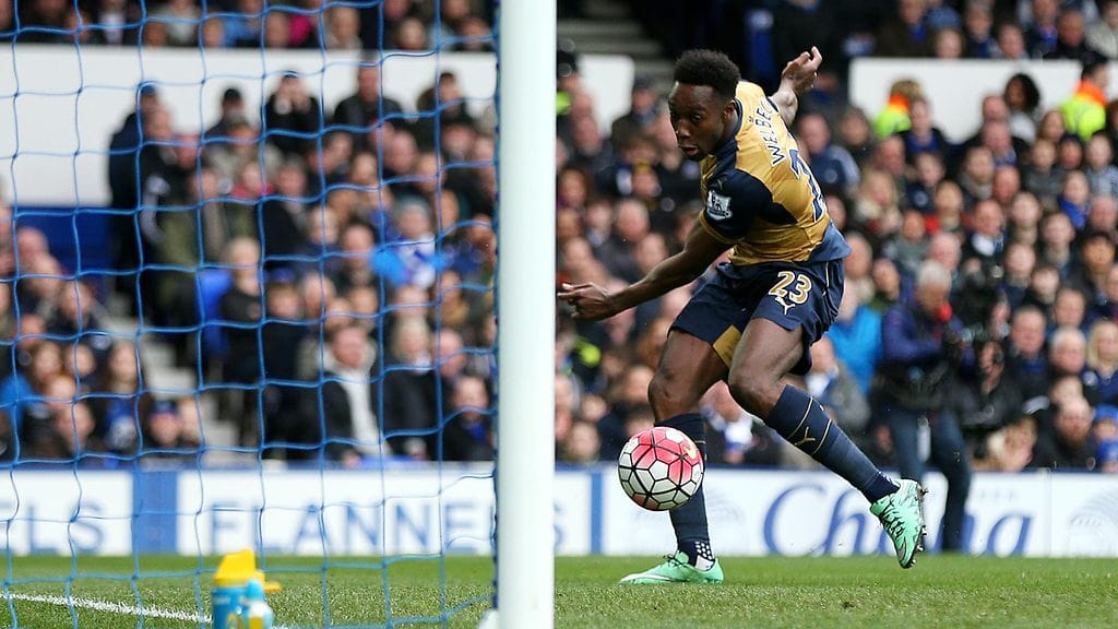 Danny Welbeck vastasi Arsenalin voittomaalista.