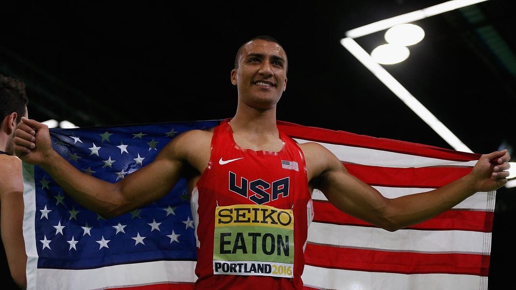 Ashton Eaton oli seitsenottelun valtias MM-hallikisoissa.