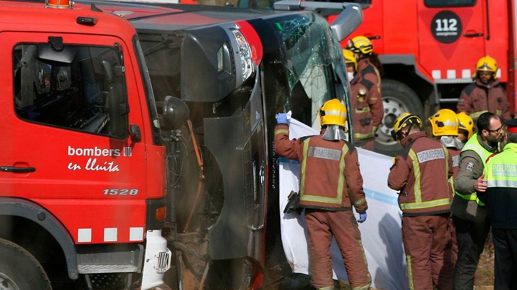 Espanja Terragona bussiturma 4