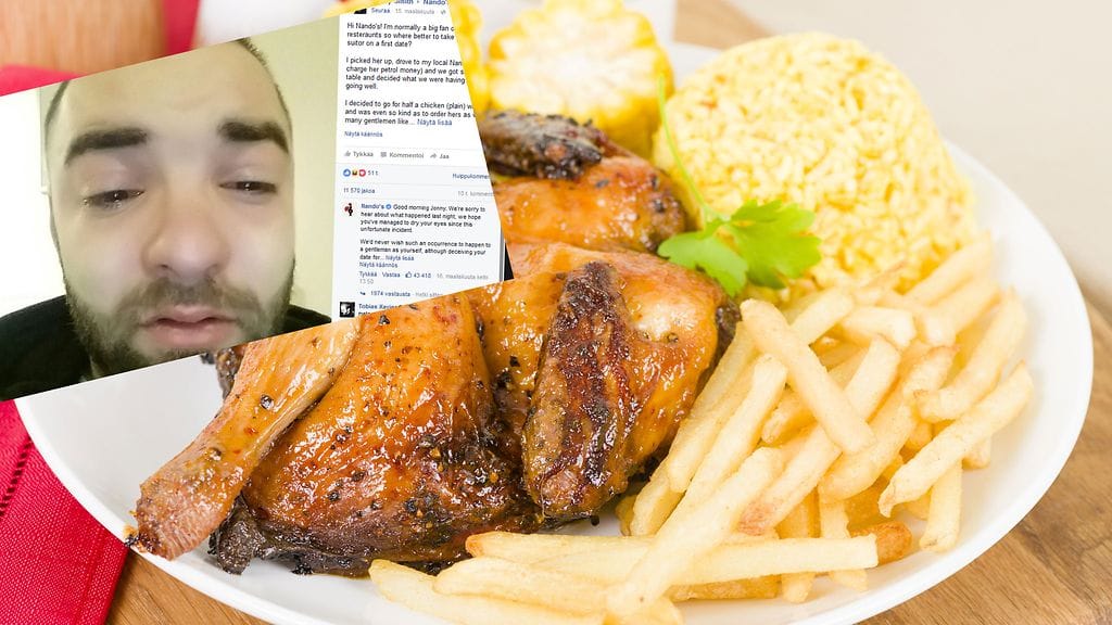 Jonny Smith sai ikävän reaktion mausteisesta ruoasta.