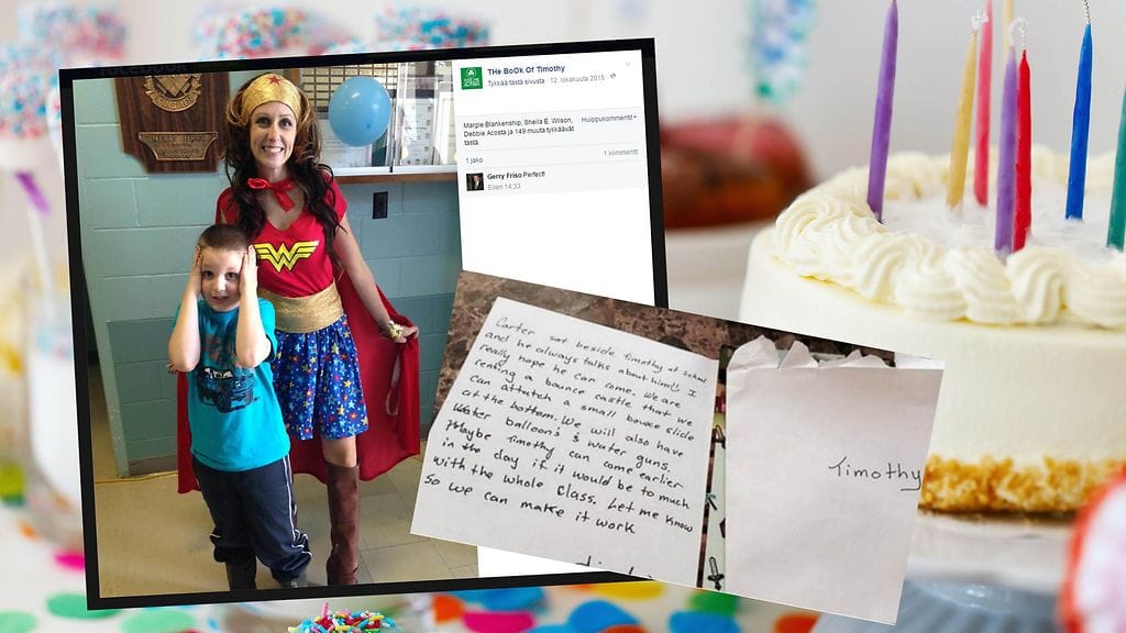 Syntymäpäiväkutsulla oli autistiselle pojalle ja hänen äidilleen todella suuri merkitys.