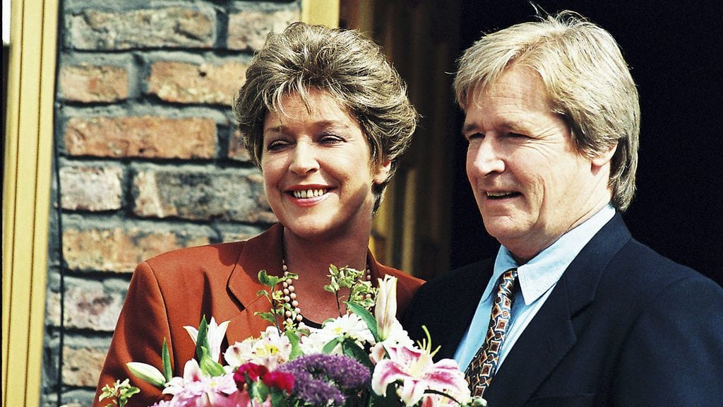 Anne Kirkbride ja Bill Roache näyttelivät avioparia sarjassa Coronation Street.