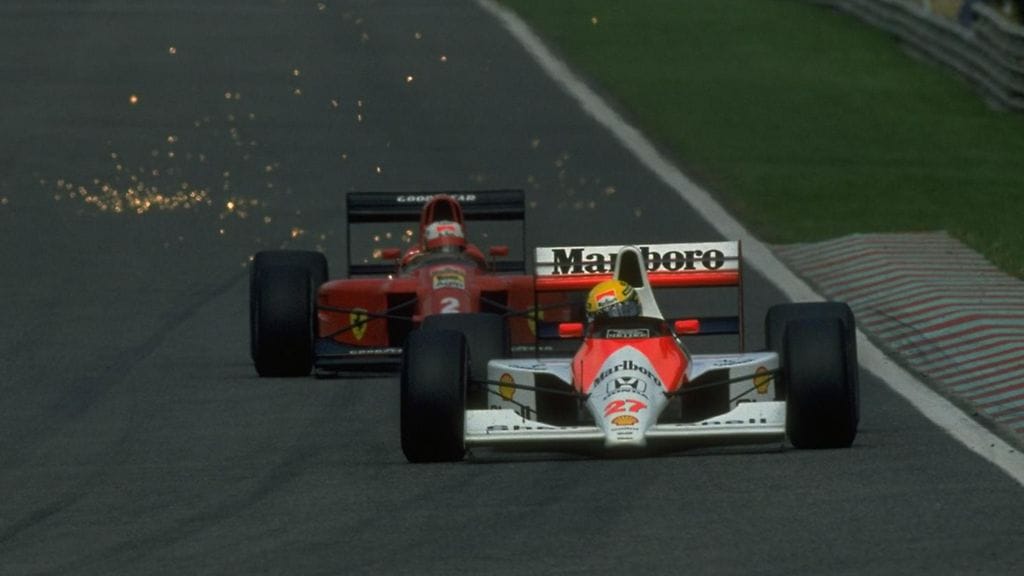 Nigel Mansell, Ayrton Senna, 1990, Estoril, Portugali, Portugalin GP
