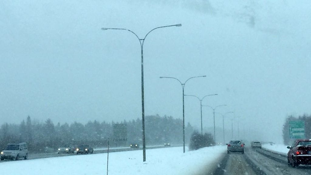 Pohjoisessa ajokeli on ollut kiirastorstaina melko kehno.