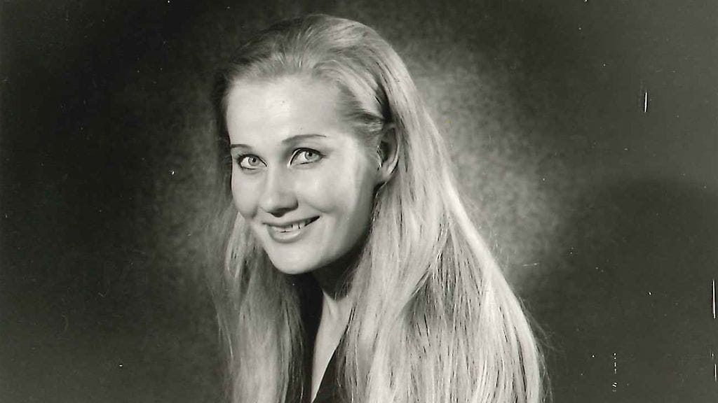 Näyttelijätär 70-luvun alussa.