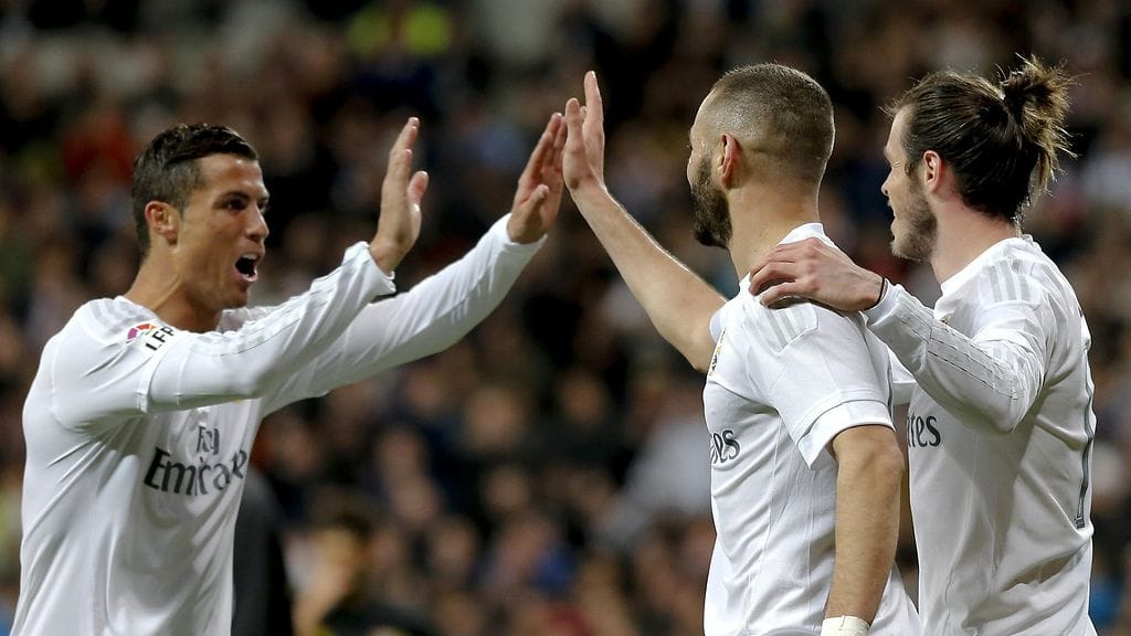 Karim Benzema, Gareth Bale ja Cristano Ronaldo, 2016