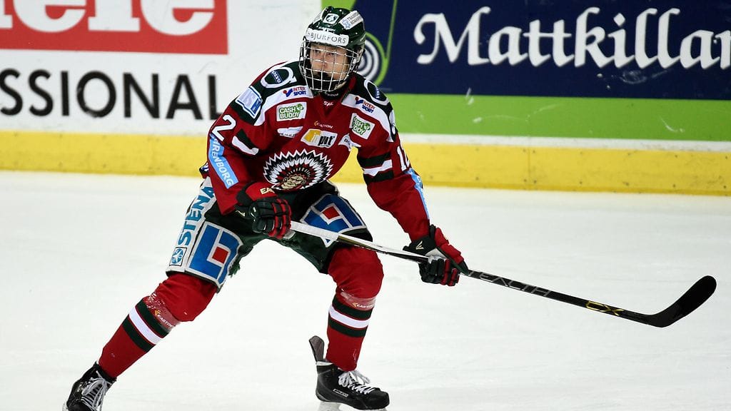 Kristian Vesalainen Frölundan paidassa viime marraskuussa.