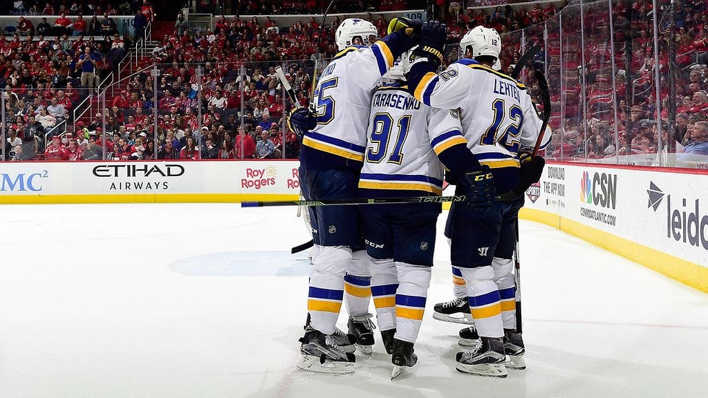 Jori Lehterä (oik.) pääsi tehopisteille Washingtonissa.