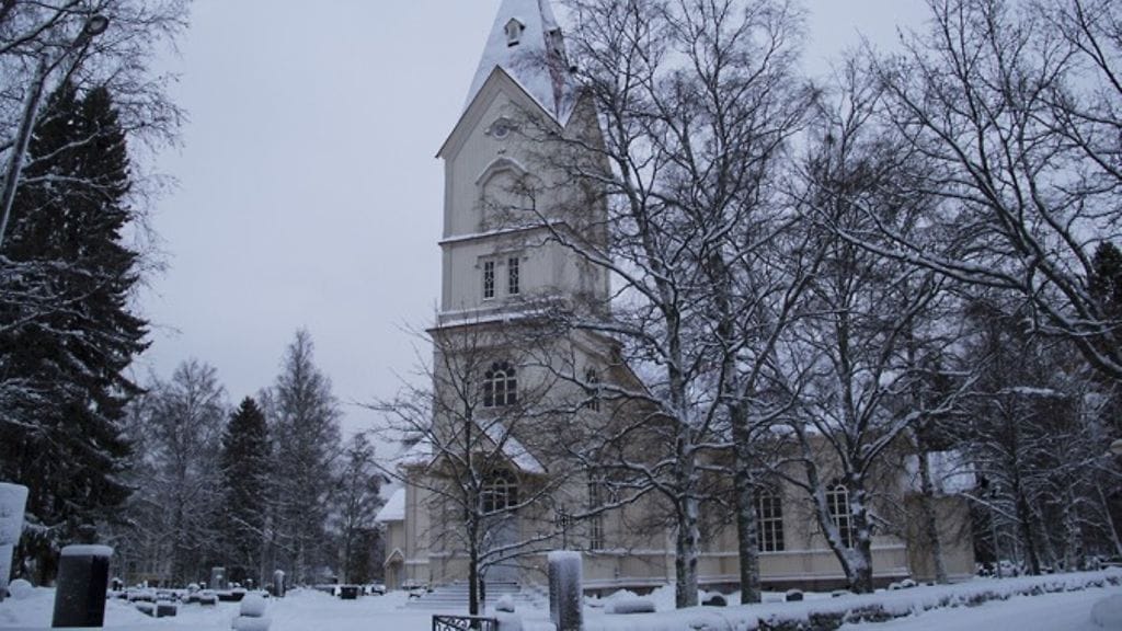 Tältä Ylivieskan kirkko näytti ennen tuhoutumistaan.