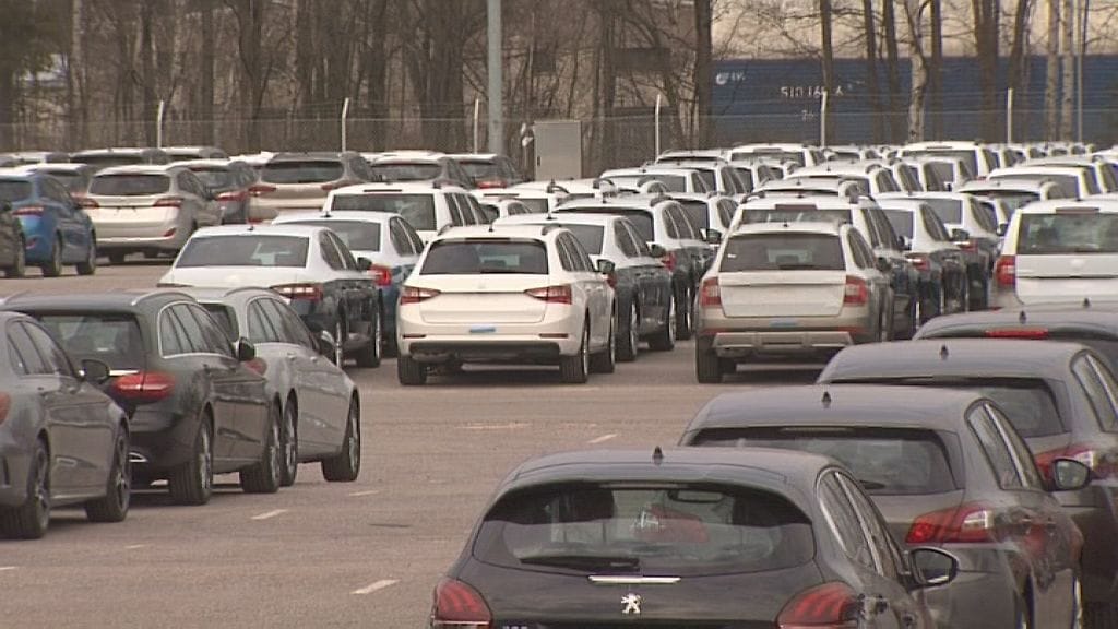 Hangon satama - autot