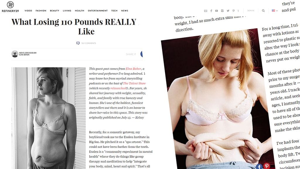 Kuvakaappaus refinery29.comista