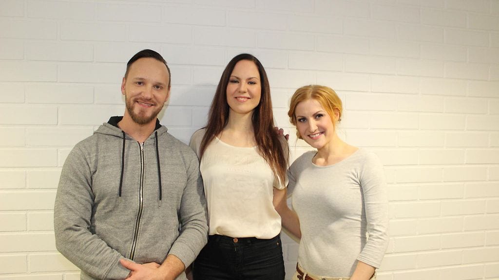 Risto Santala, Nanna Valli ja Saana Valkama.