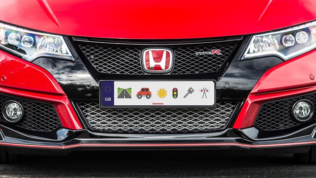 Honda ilmoitti aprillipäivänä ottavansa käyttöön emoji-rekisterikilvet.