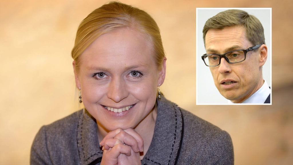 Elina Lepomäki on toistaiseksi ainoa haastaja nykyiselle puheenjohtajalle Alexander Stubbille.