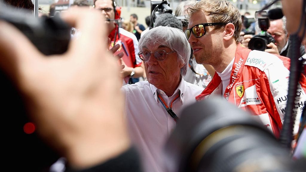 Bernie Ecclestone ja Sebastian Vettel