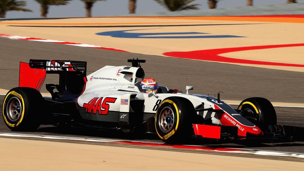 Romain Grosjean Bahrainin aika-ajossa.