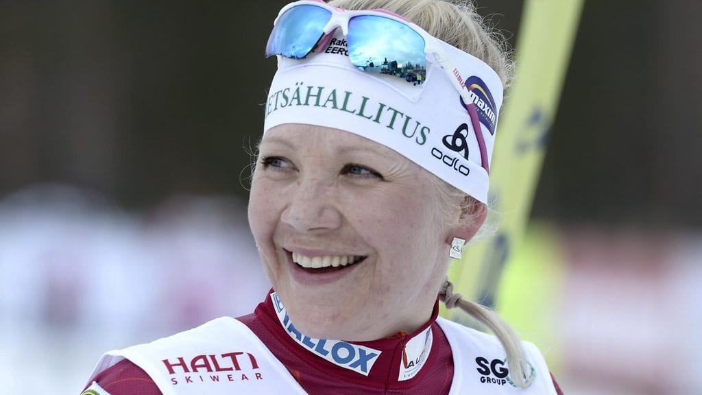 Kaisa Mäkäräiselle oli aihetta hymyyn sunnuntaina.