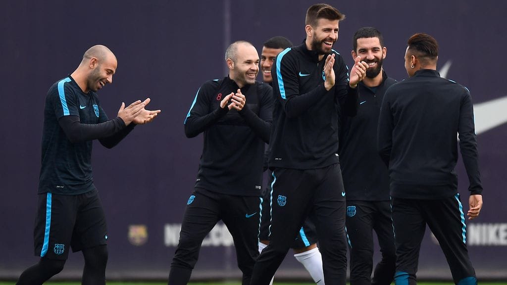 Hajoituksissa nähtyjen ilmeiden perusteella Barcelona on unohtanut kirvelevän El Clasico -tappion Real Madridille.