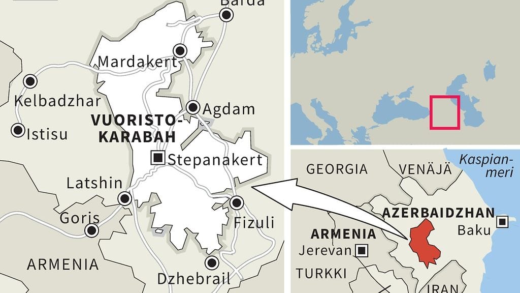 Vuoristo-Karabah karttakuva