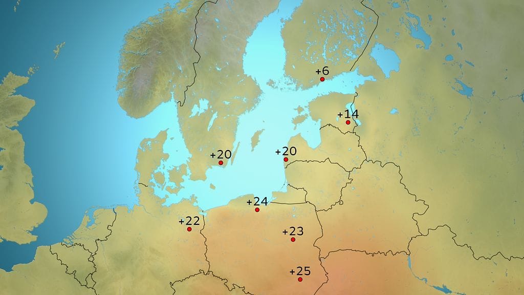 Lämpöaalto on vallannut Eurooppaa. Eteläisessä Ruotsissa asti mitattiin 20 asteen lukema tänään 5. huhtikuuta 2016.